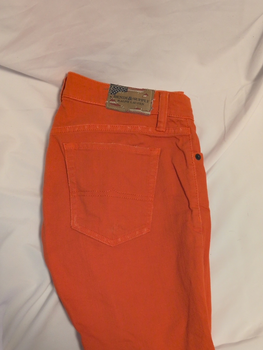 Denim & Supply Ralph Lauren Orange Slim Jeans